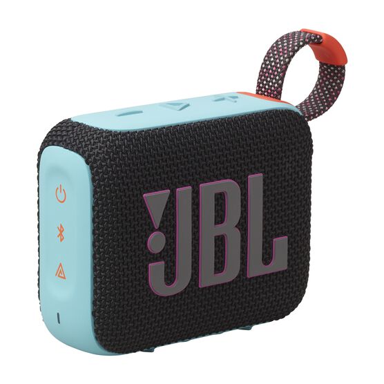 JBL Go 4 - Black and Orange - Ultra-Portable Bluetooth Speaker - Hero
